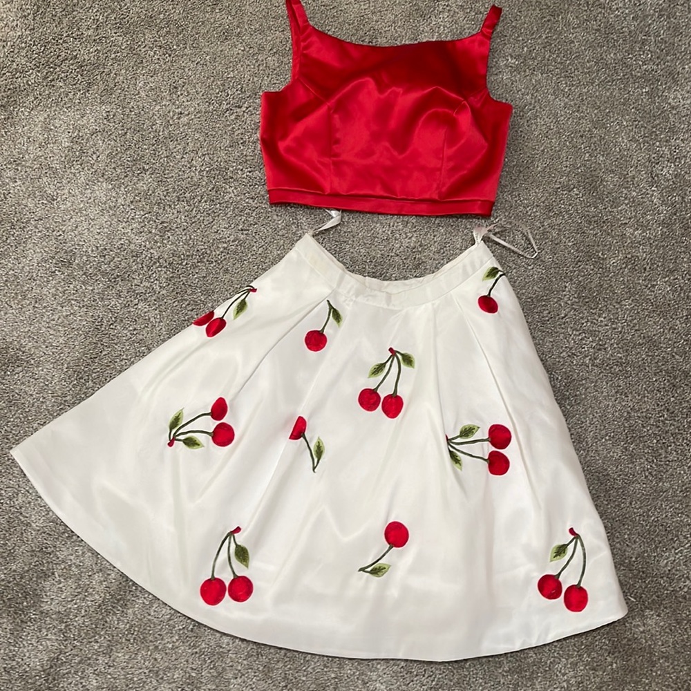 Sherri Hill cherry dress